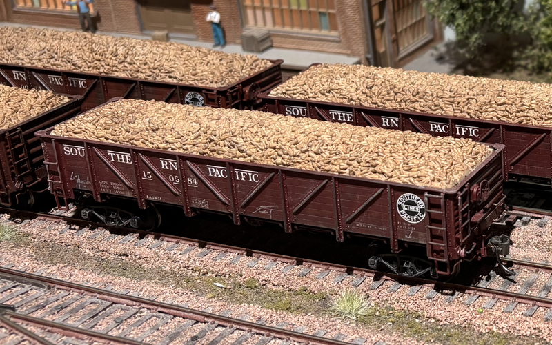 Painted Beet Loads on Layout